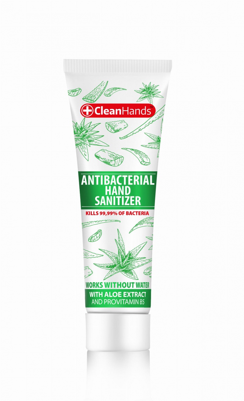 327487-357235-antybakteryjny_zel_do_rak_clean_hands_z_aloe-800w Antybakteryjny żel do rąk CLEAN HANDS, z aloesem i prowitaminą B5, tuba, 50 ml - obrazek 1