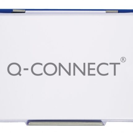 Poduszka do stempli Q-CONNECT, z tuszem, 110x70mm, metalowa, niebieska