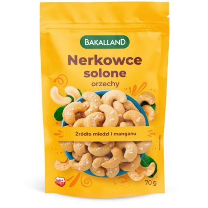 Orzechy nerkowca lekko solone, Bakalland, 70gr