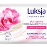 Kremowe mydło w kostce LUKSJA, róża, 90g