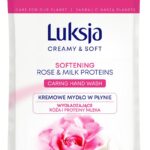 Kremowe mydło w płynie LUKSJA, róża, zapas 400ml