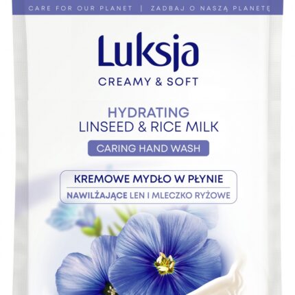 Kremowe mydło w płynie LUKSJA, len, zapas 900ml