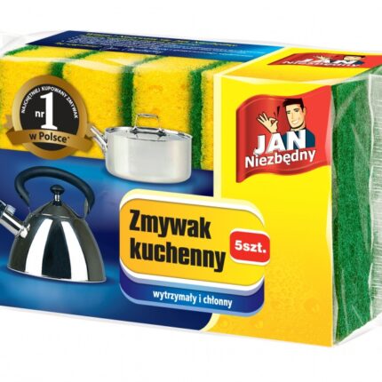Zmywak JAN NIEZBĘDNY, 5 szt., żółty