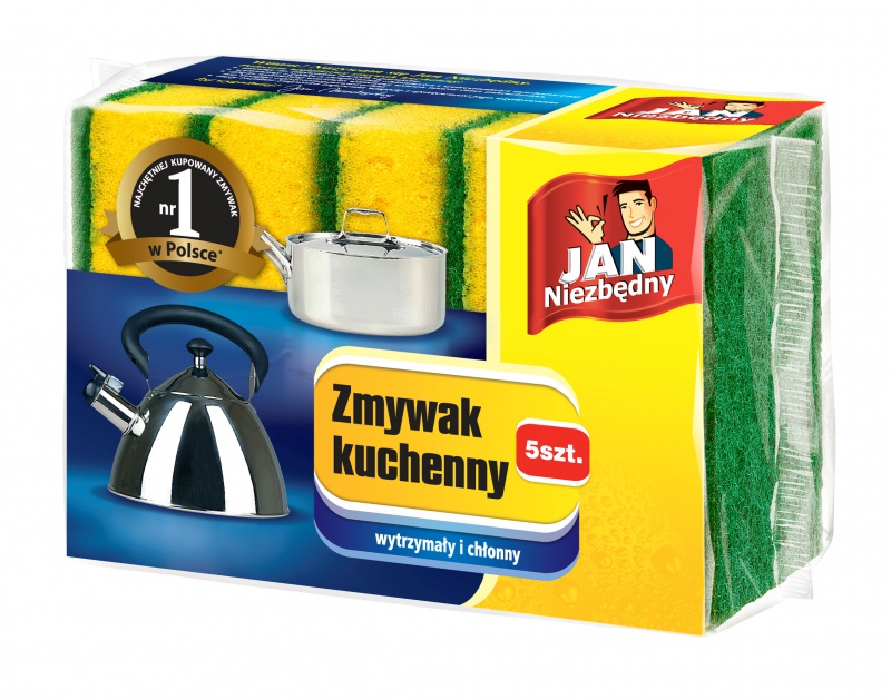 328695-358369-zmywak_jan_niezbedny_5_szt_zolty-800w-1 Zmywak JAN NIEZBĘDNY, 5 szt., żółty - obrazek 1
