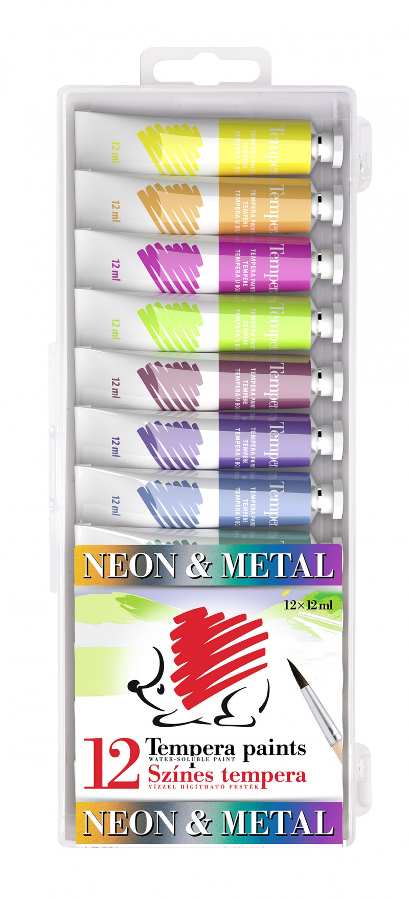 331471-361086-farby_tempera_ico_colours_12x12ml_mix_koloro-800w Farby tempera ICO COLOURS, 12x12ml, mix kolorów - obrazek 1