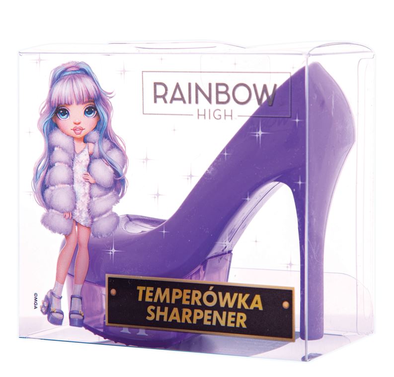 Temperówka w kształcie bucika 88 mm, pvc box z eurozawieszką 1 szt. - Rainbow High Temperówka w kształcie bucika 88 mm, pvc box z eurozawieszką 1 szt. - Rainbow High - obrazek 1