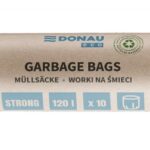 Worki na śmieci DONAU ECO, mocne (LDPE), 120l, 10 szt., czarne