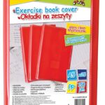 Okładka na zeszyt GIMBOO, krystaliczna, A5, 150mikr., czerwona (opakowanie 25 szt.)
