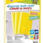 Okładka na zeszyt GIMBOO, krystaliczna, A5, 150mikr., żółta (opakowanie 25 szt.)