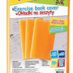 Okładka na zeszyt GIMBOO, krystaliczna, A5, 150mikr., pomarańczowa (opakowanie 25 szt.)