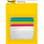 Zakładki indeksujące POST-IT® do archiwizacji (686-A1), PP, wygięte, 50,8x38mm, 4x6 kart., mix kolorów