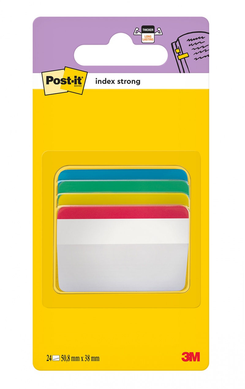 334242-21604-zakladki_indeksujace_post_it_do_archiwizacji_-800w Zakładki indeksujące POST-IT® do archiwizacji (686-A1), PP, wygięte, 50,8x38mm, 4x6 kart., mix kolorów - obrazek 1