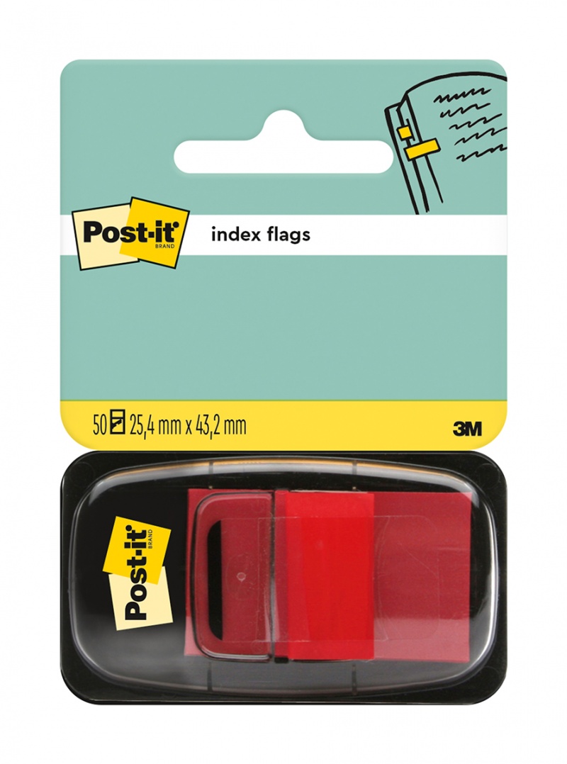 334250-19920-zakladki_indeksujace_post_it_680_1_pp_25_4x43-800w Zakładki indeksujące POST-IT® (680-1), PP, 25,4x43,2mm, 50 kart., czerwone - obrazek 1