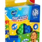 Farby w sztyfcie okrągłe JUMBO ASTRA BABY - 4 kolory