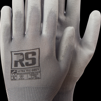 Rękawice RS ULTRA TEC GREY, dziane, rozm.10, szare (opakowanie 12 szt.)