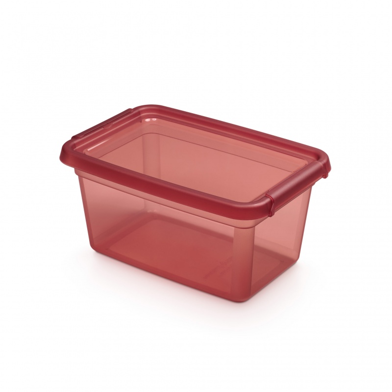 336091-363669-pojemnik_do_przechowywania_moxom_basestore_c-800w-1 Pojemnik do przechowywania MOXOM BaseStore Color, 4,5l, rhubarb, transparentny różowy - obrazek 1