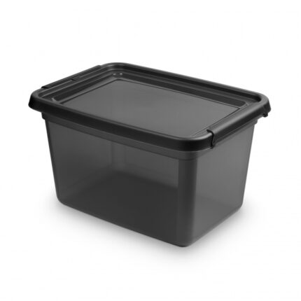 Pojemnik do przechowywania MOXOM BaseStore Color, 15l, coal, transparentny czarny