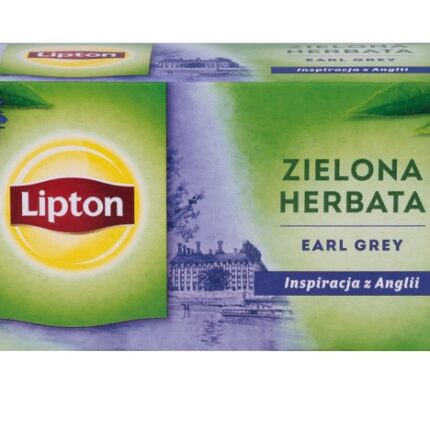 Herbata LIPTON zielona, Earl Grey, 25 torebek