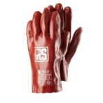 Rękawice chemiczne RS PVC, 27 cm, rozm. 10, czerwone (opakowanie 12 szt.)
