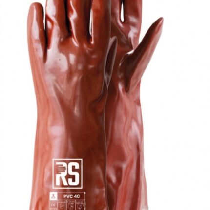 Rękawice chemiczne RS PVC, 35 cm, rozm. 10, czerwone (opakowanie 12 szt.)