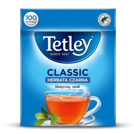 Herbata TETLEY Classic Black, 100 torebek, bez zawieszki