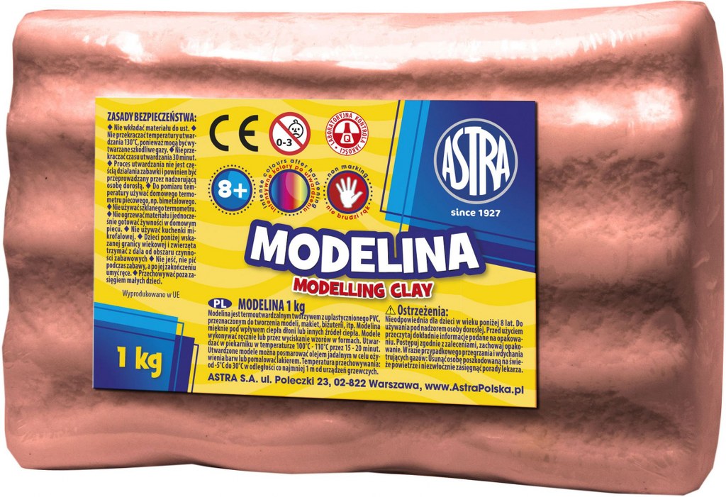 Modelina "cukiernicza zabawa" Astra 1 kg mleczna czekolada Modelina "cukiernicza zabawa" Astra 1 kg mleczna czekolada - obrazek 1