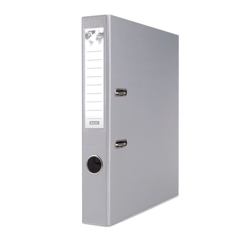 341990-237321-segregator_basic_s_z_szyna_pp_a4_50mm_szary-800w Segregator BASIC-S z szyną, PP, A4/50mm, szary - obrazek 1
