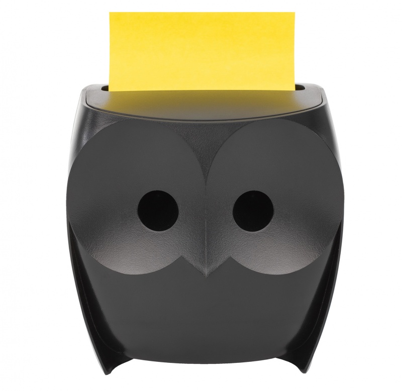 342062-367234-podajnik_do_karteczek_post_it_z_notes_sowa_2-800w-1 Podajnik do karteczek POST-IT, Z-Notes, sowa, + 2x45 kart. 76x76mm - obrazek 1