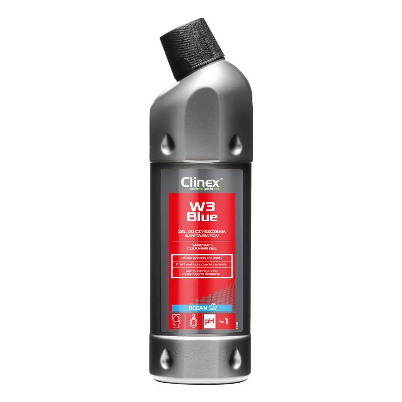 342157-367733-zel_clinex_w3_blue_do_czyszczenia_sanitariat-800w Żel CLINEX W3 Blue, do czyszczenia sanitariatów, 1l - obrazek 1