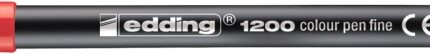 Pisak z cienką końcówką e-1200 EDDING, 1mm, czerwony