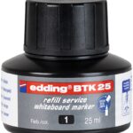Tusz do uzupełniania markerów do tablic suchościeralnych E-BTK 25 EDDING, czarny