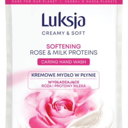 Kremowe mydło w płynie LUKSJA, róża, zapas 900ml