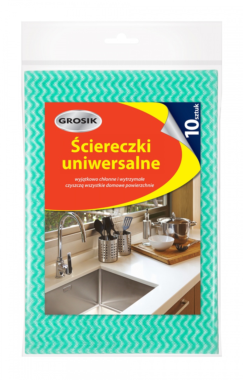 342546-366465-sciereczki_uniwersalne_grosik_10_szt_zielono-800w Ściereczki uniwersalne GROSIK, 10 szt., zielono-białe - obrazek 1