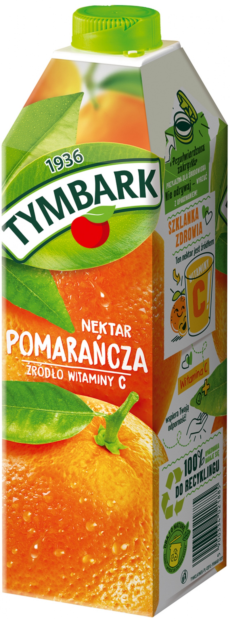 342612-366485-nektar_tymbark_1l_pomaranczowy-800w Nektar TYMBARK, 1l, pomarańczowy (opakowanie 6 szt.) - obrazek 1