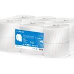 Papier toaletowy celulozowy VELVET Professional Jumbo, 2-warstwowy, 1120 listków, 140m, 12szt., biały