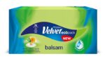 Chusteczki uniwersalne VELVET Balsam, ekstrakt aloesu i nagietka, 3-warstwowe, 70 listków, białe