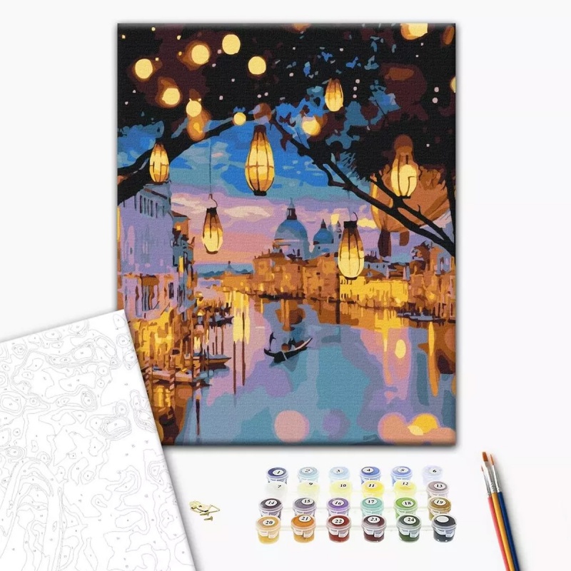 345048-370368-malowanie_po_numerach_brushme_40x50_cm_wiecz-800w Malowanie po numerach BRUSHME, 40x50 cm, wieczorny blask Wenecji, 1 szt. - obrazek 1