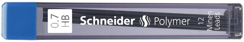 345256-370411-wklady_grafitowe_do_olowka_shneider_0_7mm_hb-800w Wkłady grafitowe do ołówka SCHNEIDER, 0,7mm, HB, 12 szt. - obrazek 1