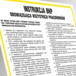 Znak TDC, Instrukcja ogólna BHP obowiązująca wszystkich pracowników