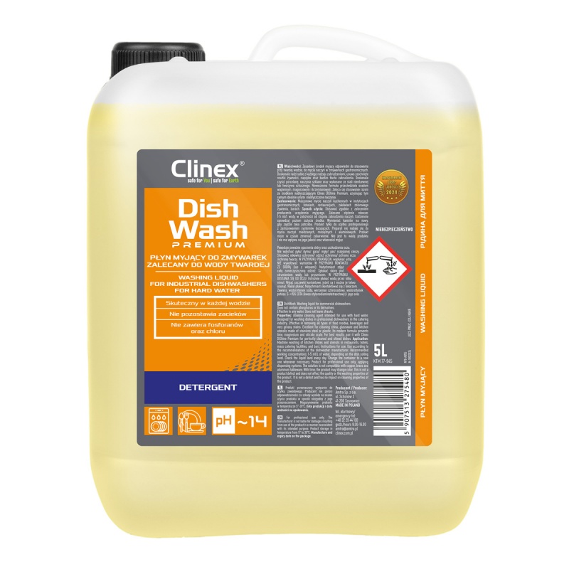 347703-370441-plyn_myjacy_do_zmywarek_clinex_dishwash_prem-800w-1 Płyn myjący CLINEX DishWash Premium, do zmywarek, 5l - obrazek 1