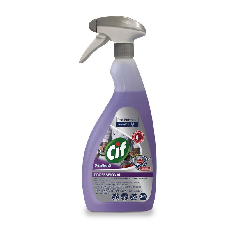 347753-370449-preparat_do_mycia_i_dezynfekcji_cif_diversey-800w-1 Preparat do mycia i dezynfekcji CIF Diversey Safeguard, 2w1, skoncentrowany, 750ml - obrazek 1