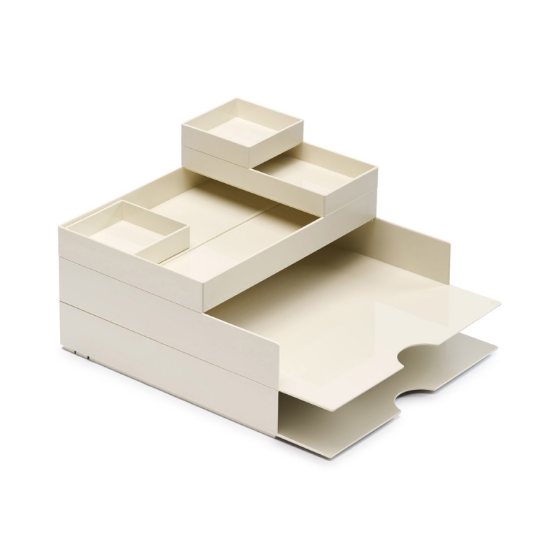 347853-371223-zestaw_pojemnikow_moxom_modular_desk_set_320-800w Zestaw pojemników z szufladkami na biurko MOXOM Modular Desk Set, 320x260x60mm, 6 szt., biały - obrazek 1