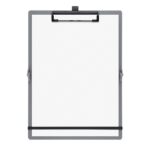 Clipboard składany SAX, PP, A5/A4, z met. klipsem, z gumką i uchwytem na długopis, szary - obrazek 5