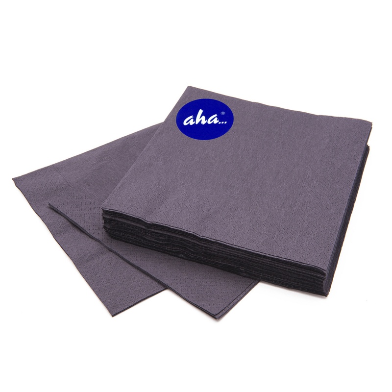351211-376050-serwetki_aha_3_warstwowe_skladanie_1_4_33x33-800w-1 Serwetki AHA, 3-warstwowe, składanie 1/4, 33x33cm, 20 szt., czarne - obrazek 1