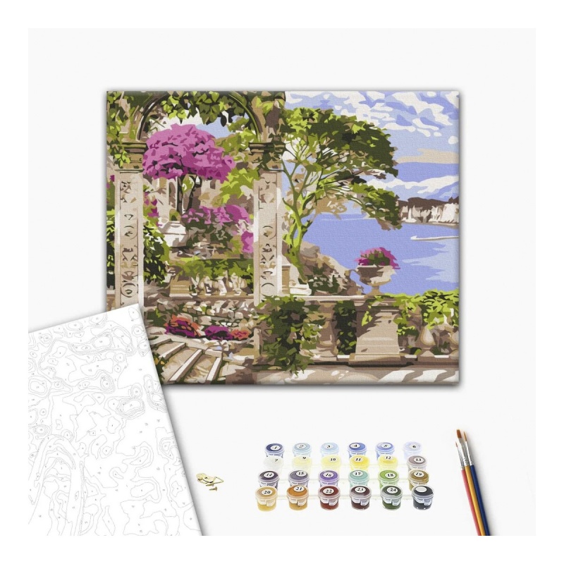 351311-375275-malowanie_po_numerach_brushme_40x50_cm_kwiat-800w-1 Malowanie po numerach BRUSHME, 40x50 cm, kwiaty w ogrodzie, 1 szt. - obrazek 1