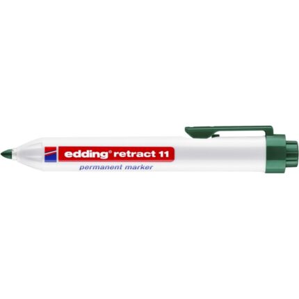Marker permanentny automatyczny e-11 EDDING, 1,5-3mm, zielony (opakowanie 10 szt.)