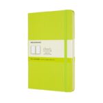 Notes MOLESKINE Classic L (13x21cm), gładki, twarda oprawa, 240 stron, lemon green