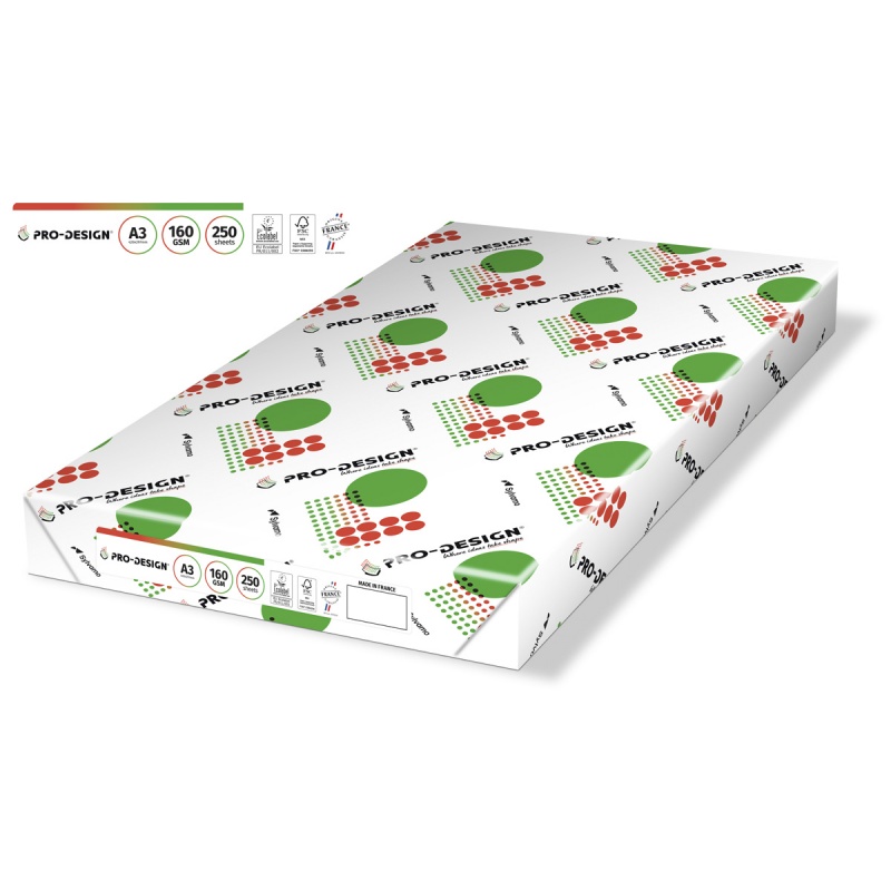 354047-277847-papier_ksero_pro_design_fsc_satynowany_klasa-800w Papier ksero PRO-DESIGN FSC, satynowany, klasa A++, A3, 168CIE, 160gsm, 250 ark. (pakiet 4 opakowań) - obrazek 1