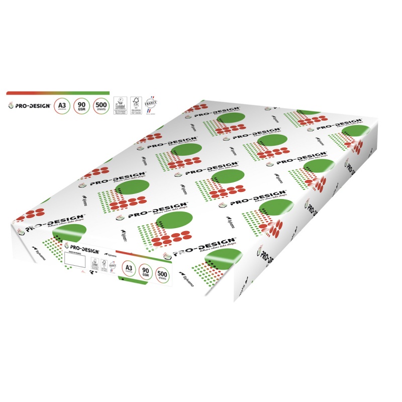 354063-277844-papier_ksero_pro_design_fsc_satynowany_klasa-800w Papier ksero PRO-DESIGN FSC, satynowany, klasa A++, A3, 168CIE, 90gsm, 500 ark. (pakiet 3 opakowań) - obrazek 1