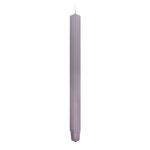 Świeca stołowa długa ryflowana DONAU HOME, 25x300 mm, 4 szt., szaro-popielata